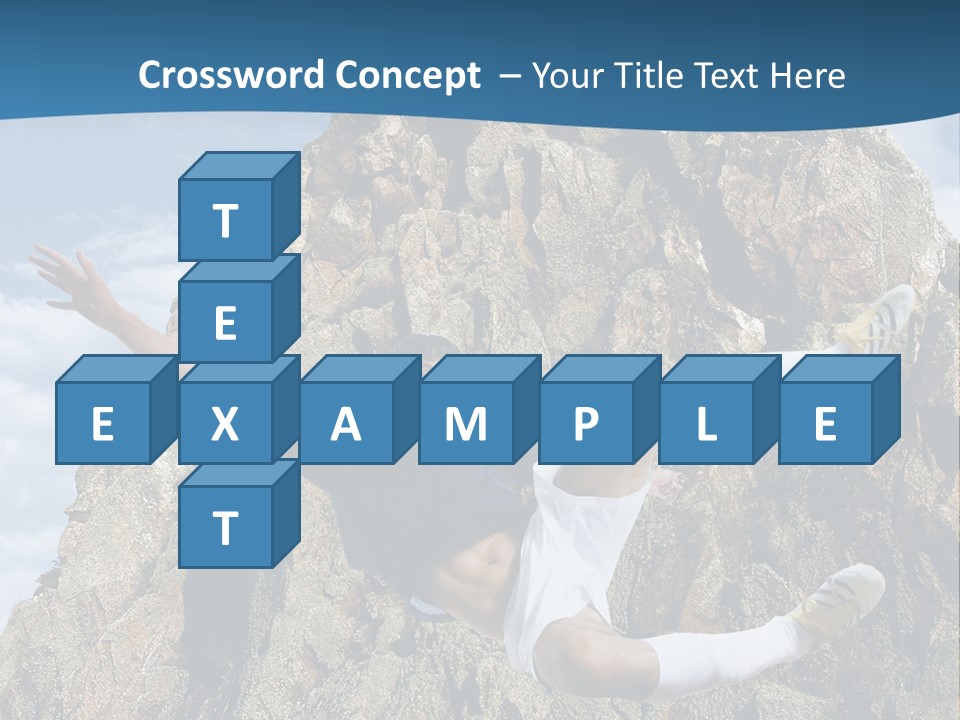 Coastline Rock Cliff PowerPoint Template