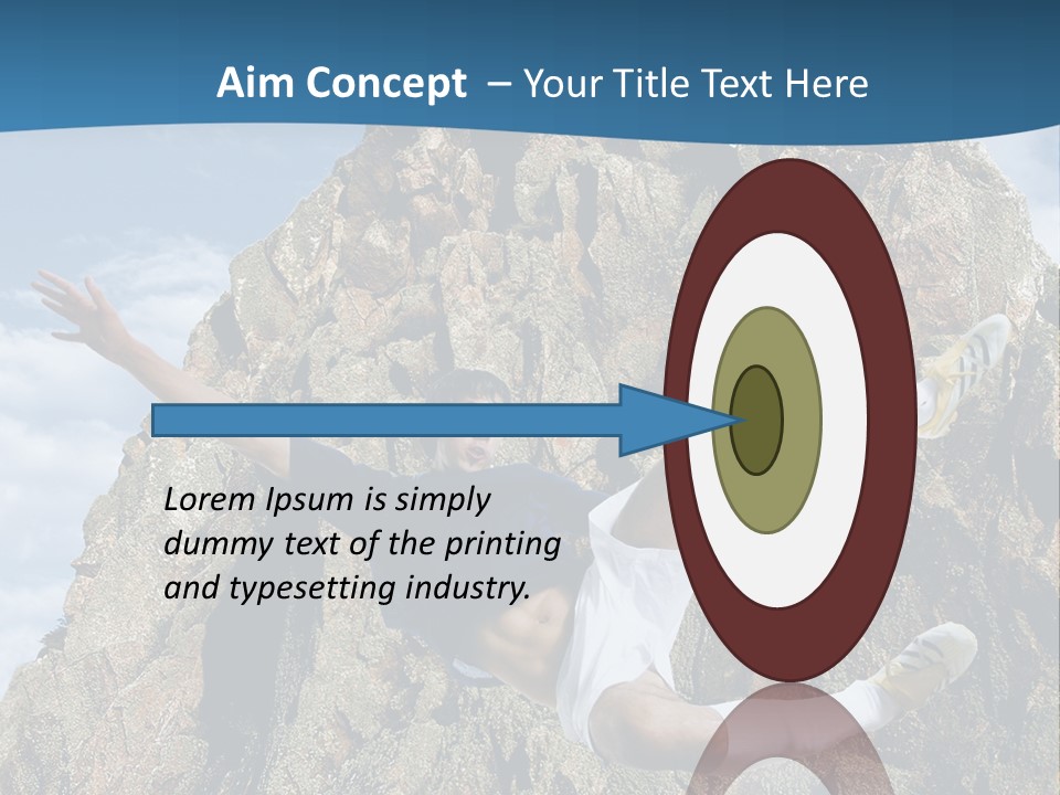 Coastline Rock Cliff PowerPoint Template