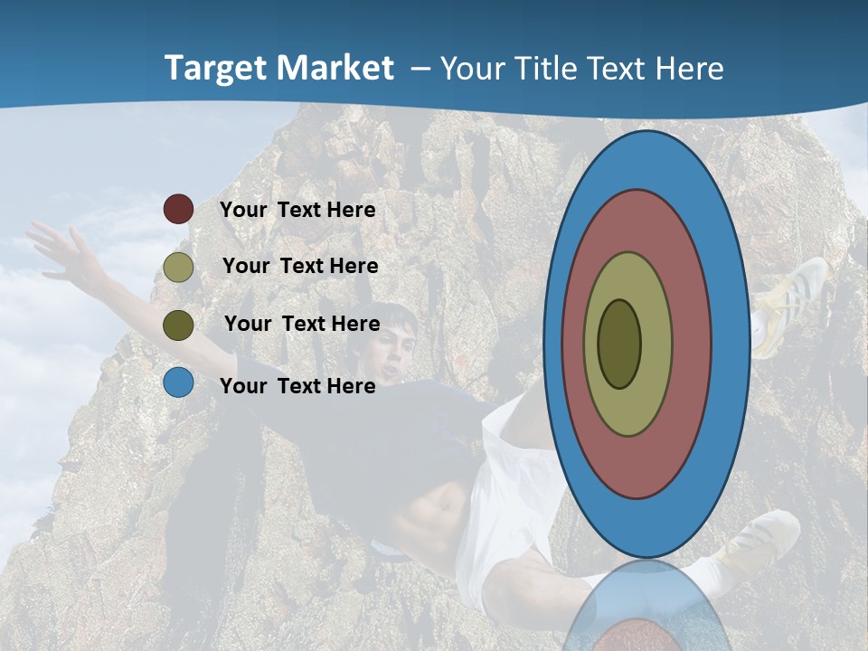 Coastline Rock Cliff PowerPoint Template