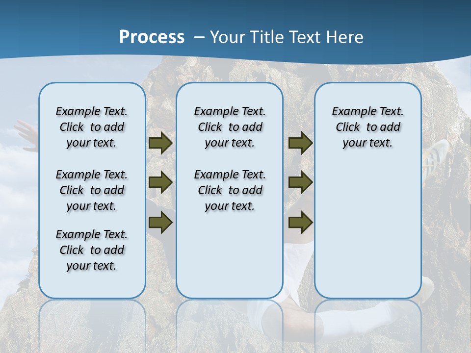 Coastline Rock Cliff PowerPoint Template