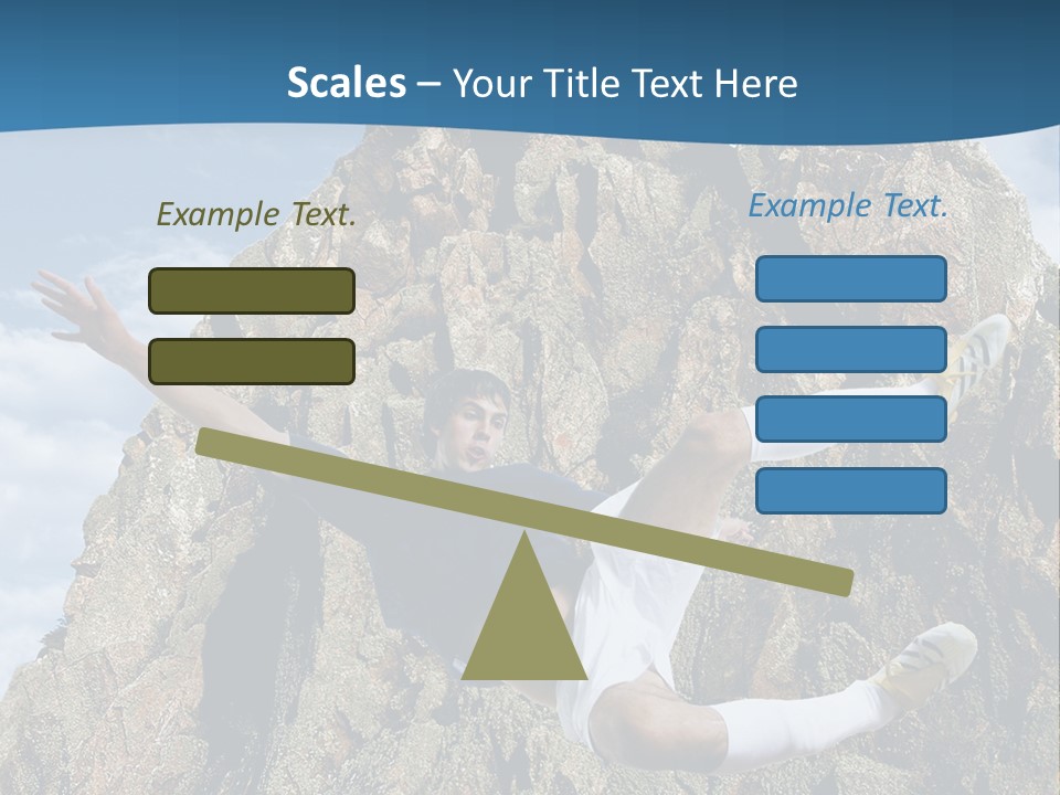 Coastline Rock Cliff PowerPoint Template