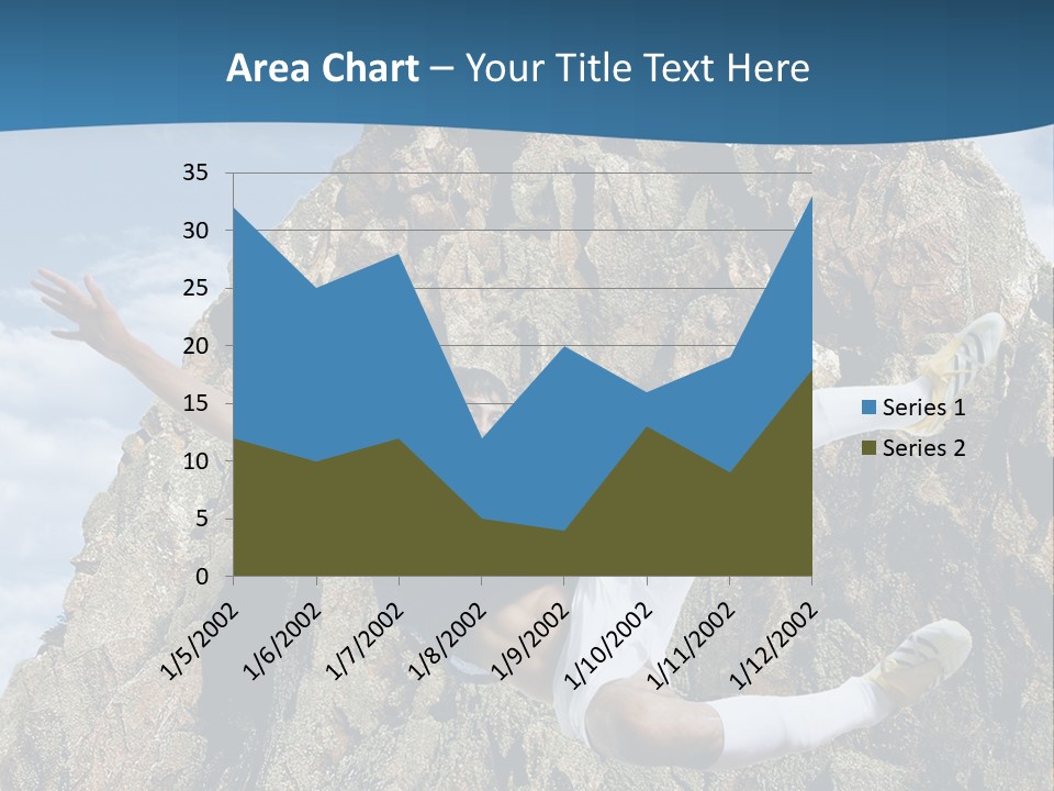 Coastline Rock Cliff PowerPoint Template