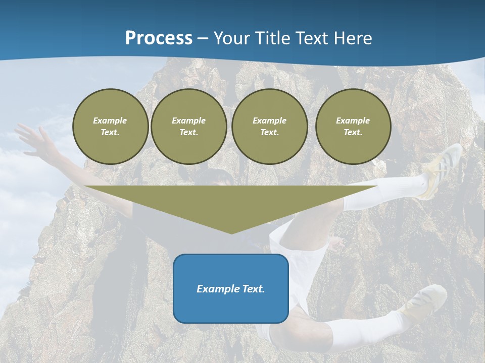 Coastline Rock Cliff PowerPoint Template