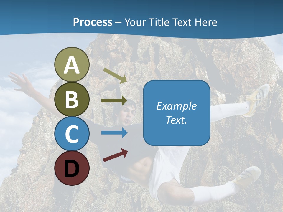 Coastline Rock Cliff PowerPoint Template