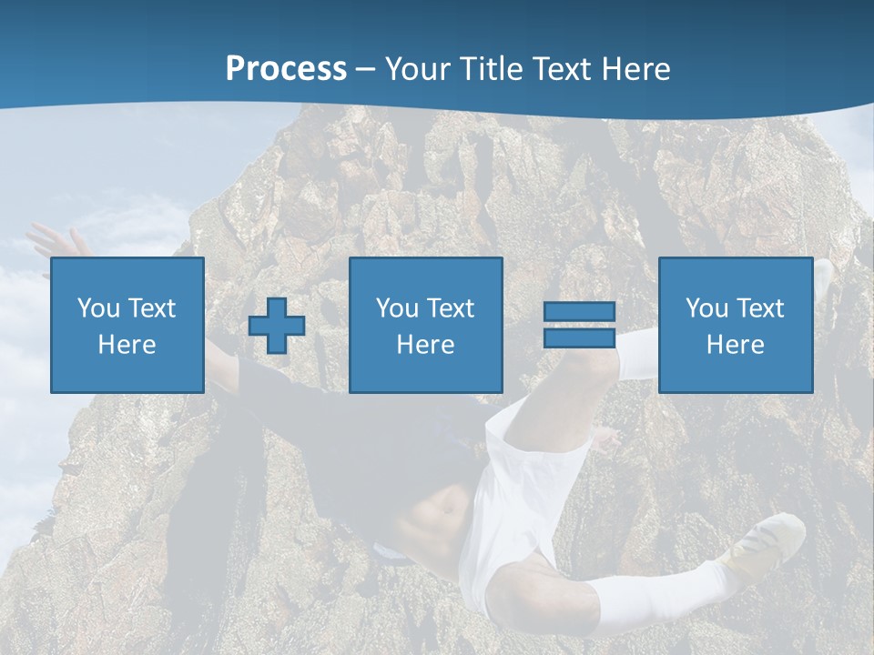 Coastline Rock Cliff PowerPoint Template