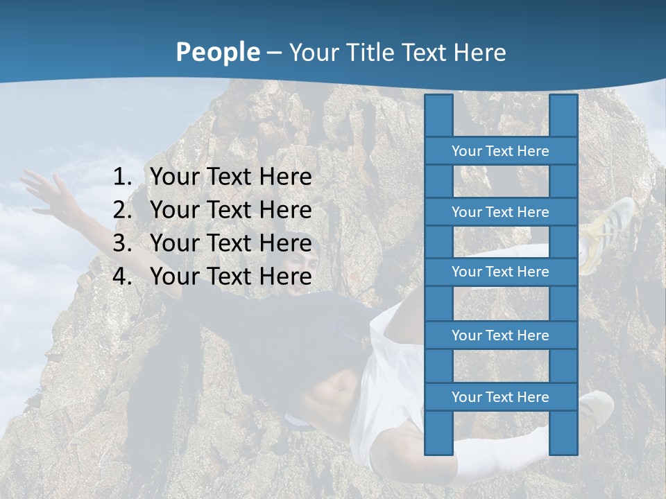 Coastline Rock Cliff PowerPoint Template