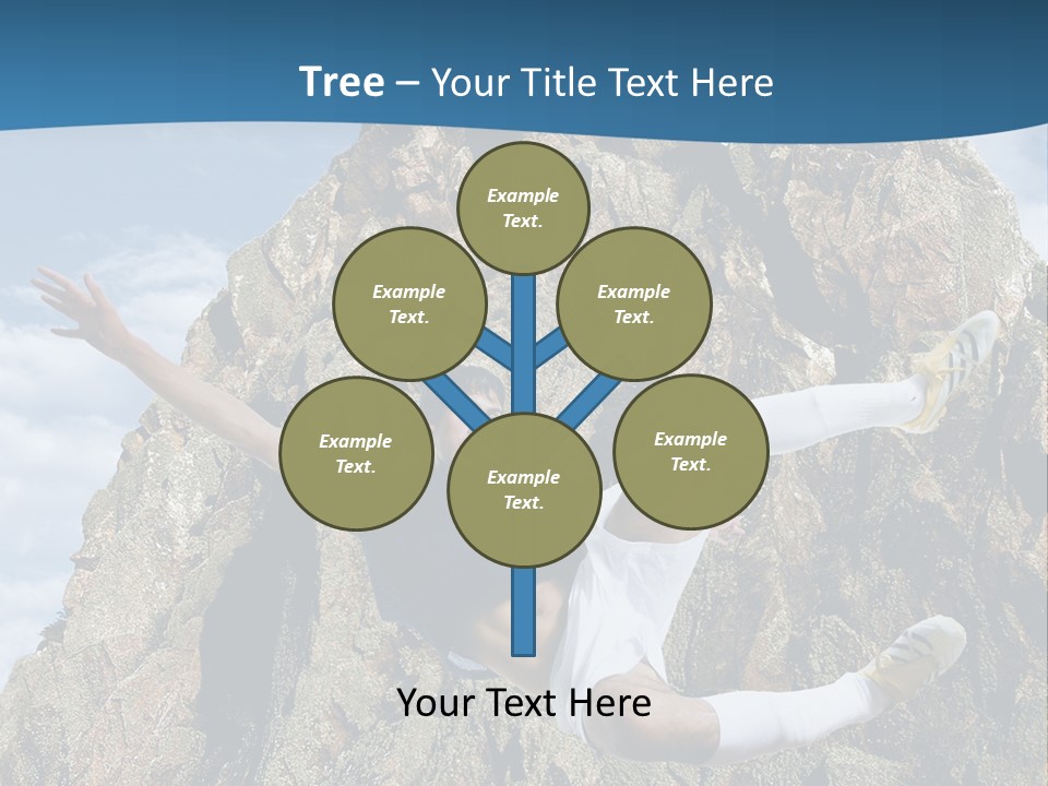 Coastline Rock Cliff PowerPoint Template