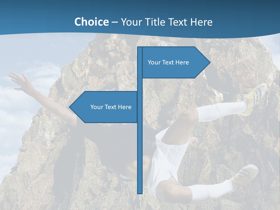 Coastline Rock Cliff PowerPoint Template