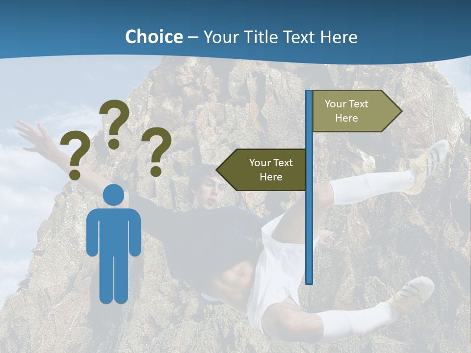 Coastline Rock Cliff PowerPoint Template