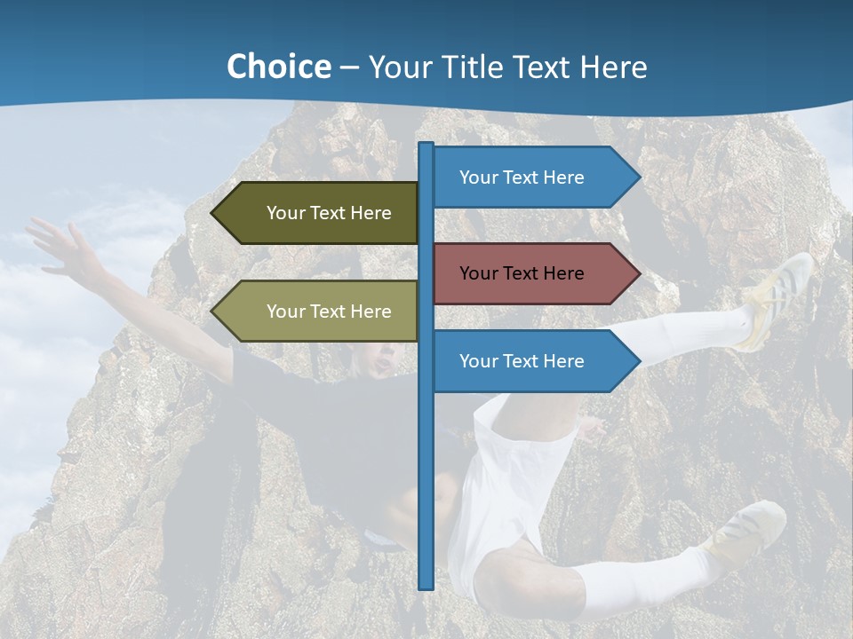 Coastline Rock Cliff PowerPoint Template