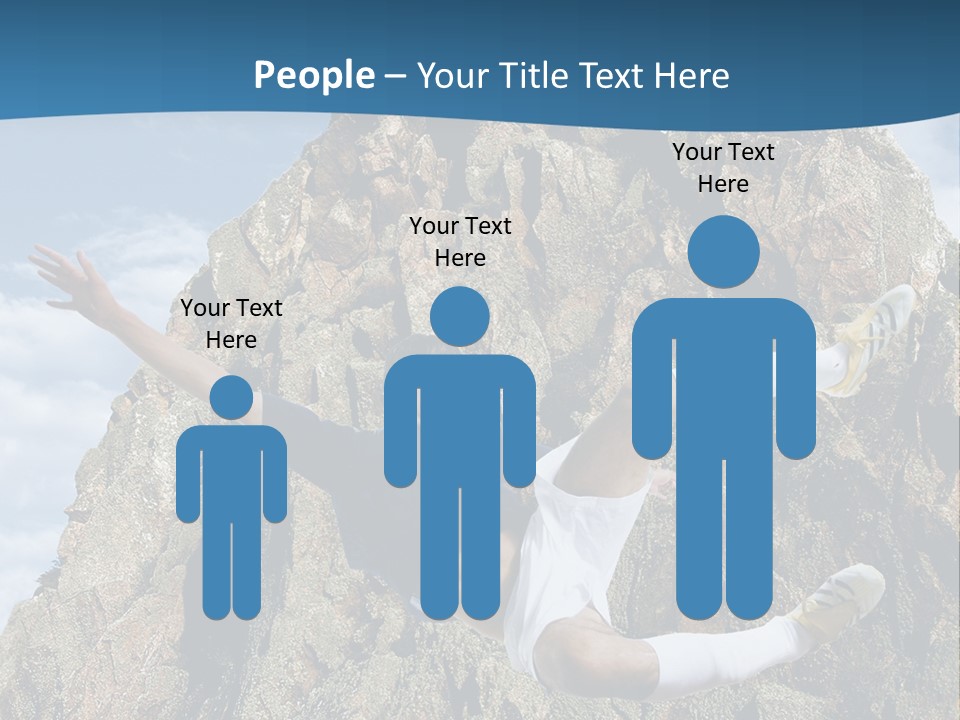 Coastline Rock Cliff PowerPoint Template