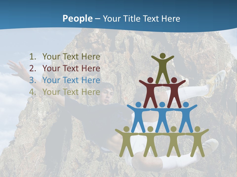 Coastline Rock Cliff PowerPoint Template