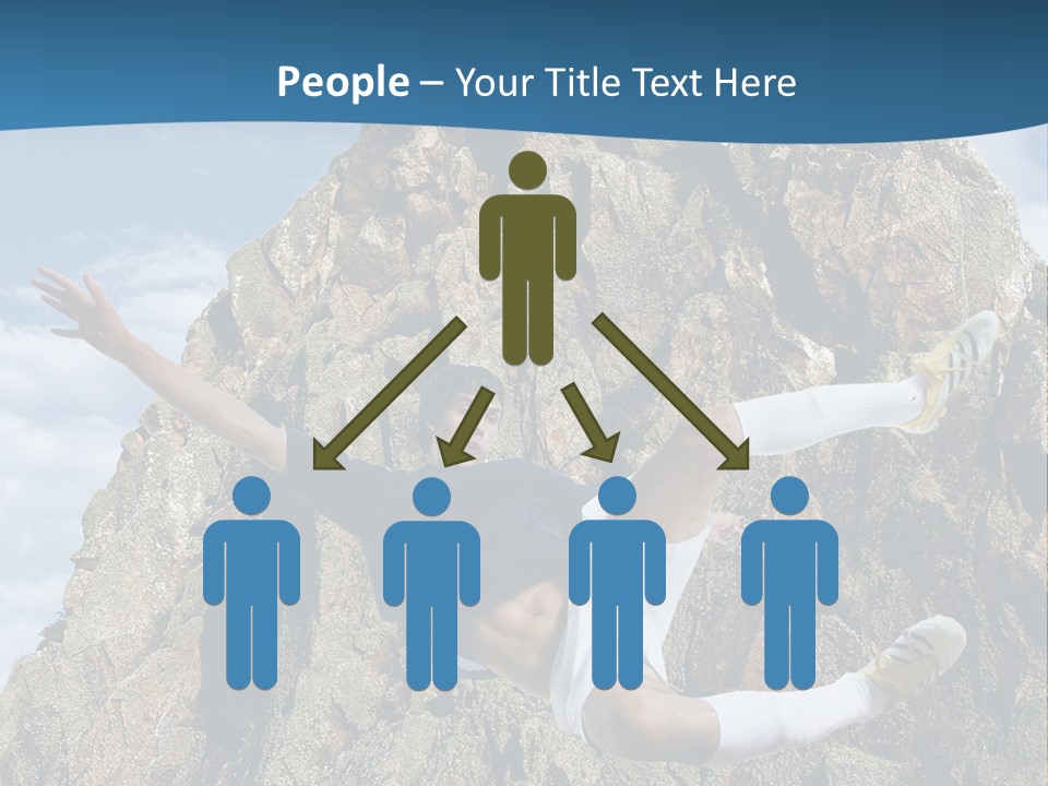 Coastline Rock Cliff PowerPoint Template