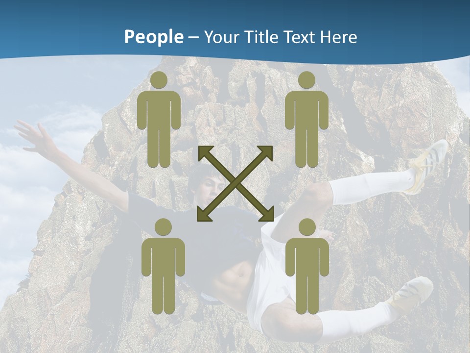 Coastline Rock Cliff PowerPoint Template