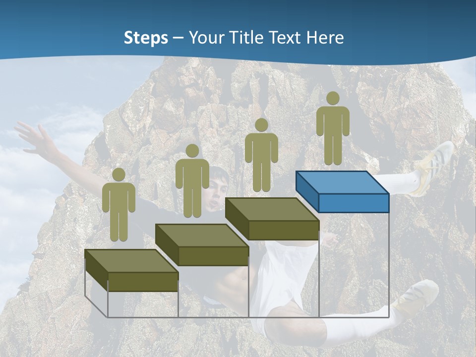 Coastline Rock Cliff PowerPoint Template