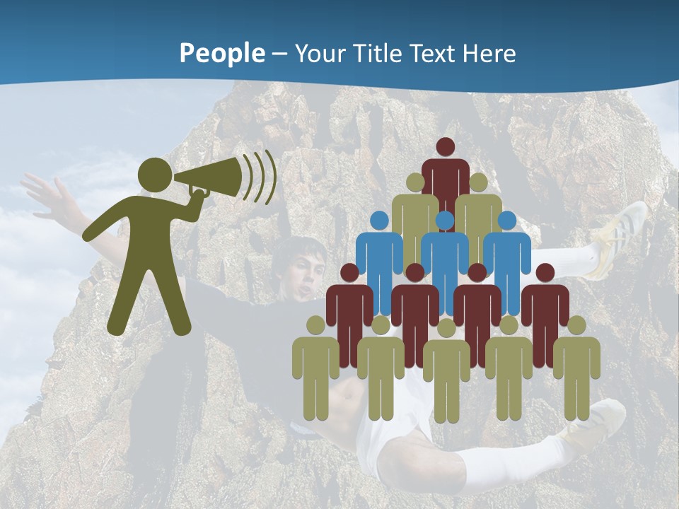 Coastline Rock Cliff PowerPoint Template