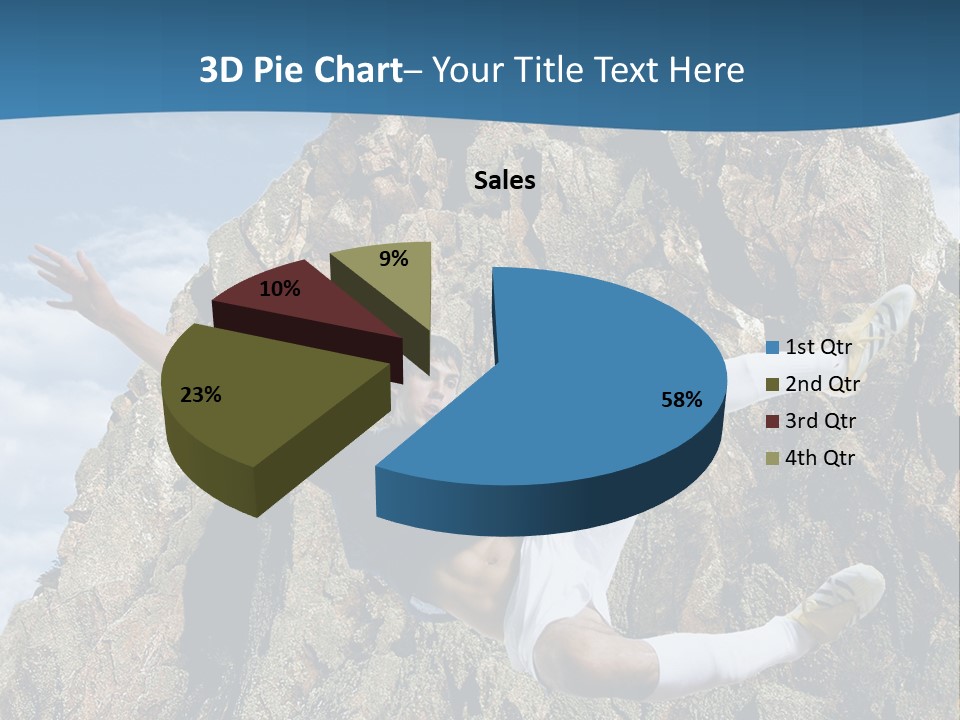 Coastline Rock Cliff PowerPoint Template