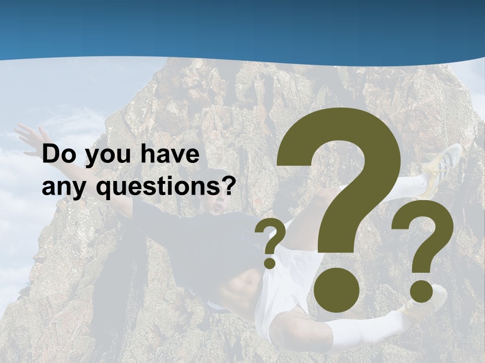 Coastline Rock Cliff PowerPoint Template