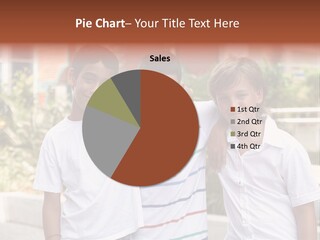 A Group Of Young Boys Standing Next To Each Other PowerPoint Template