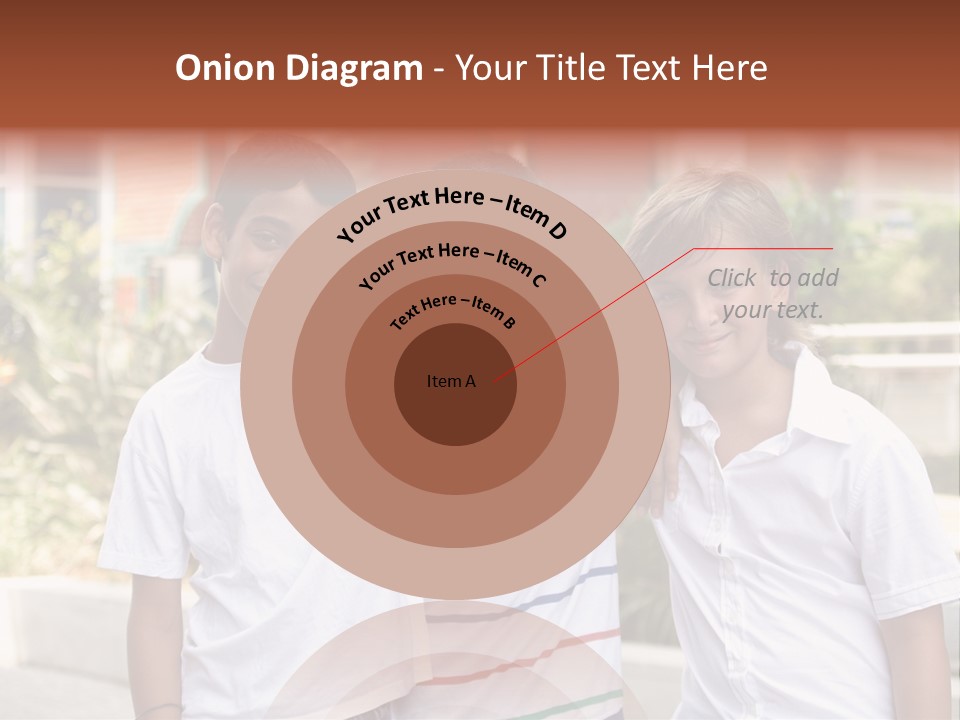 A Group Of Young Boys Standing Next To Each Other PowerPoint Template