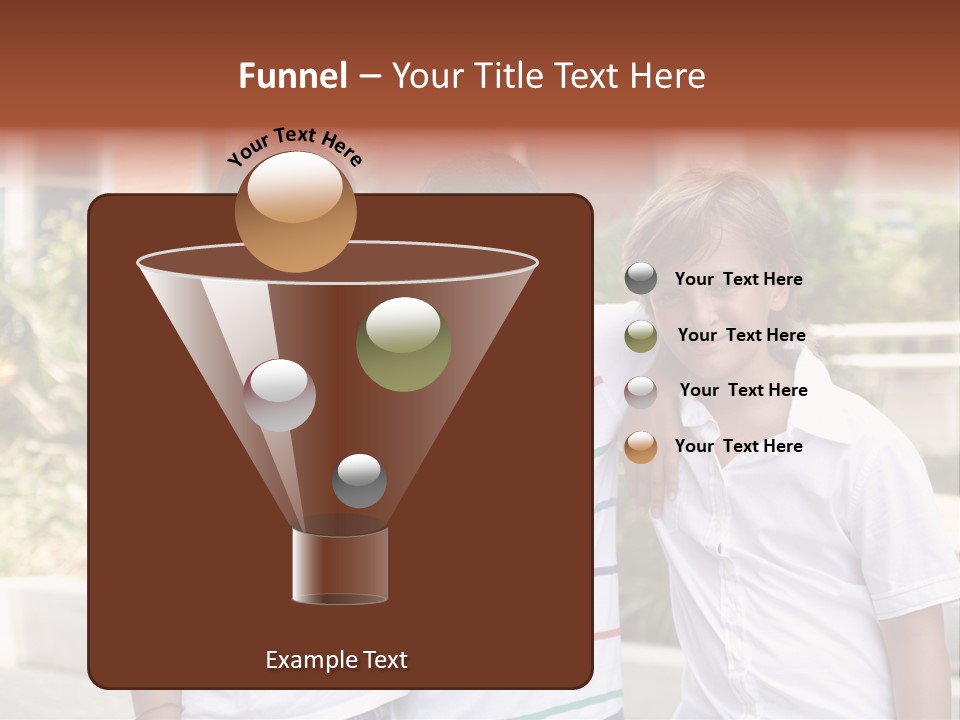 A Group Of Young Boys Standing Next To Each Other PowerPoint Template