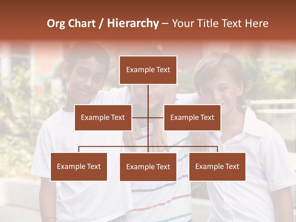A Group Of Young Boys Standing Next To Each Other PowerPoint Template