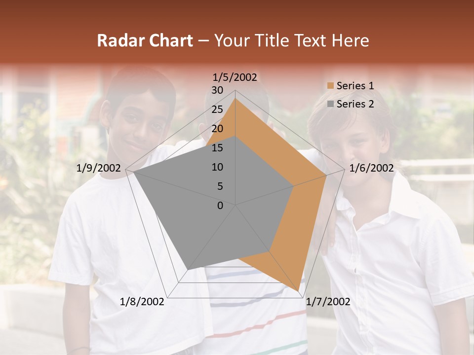 A Group Of Young Boys Standing Next To Each Other PowerPoint Template