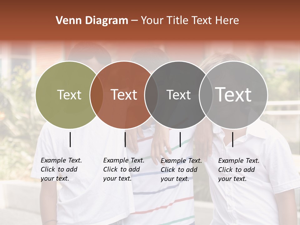 A Group Of Young Boys Standing Next To Each Other PowerPoint Template