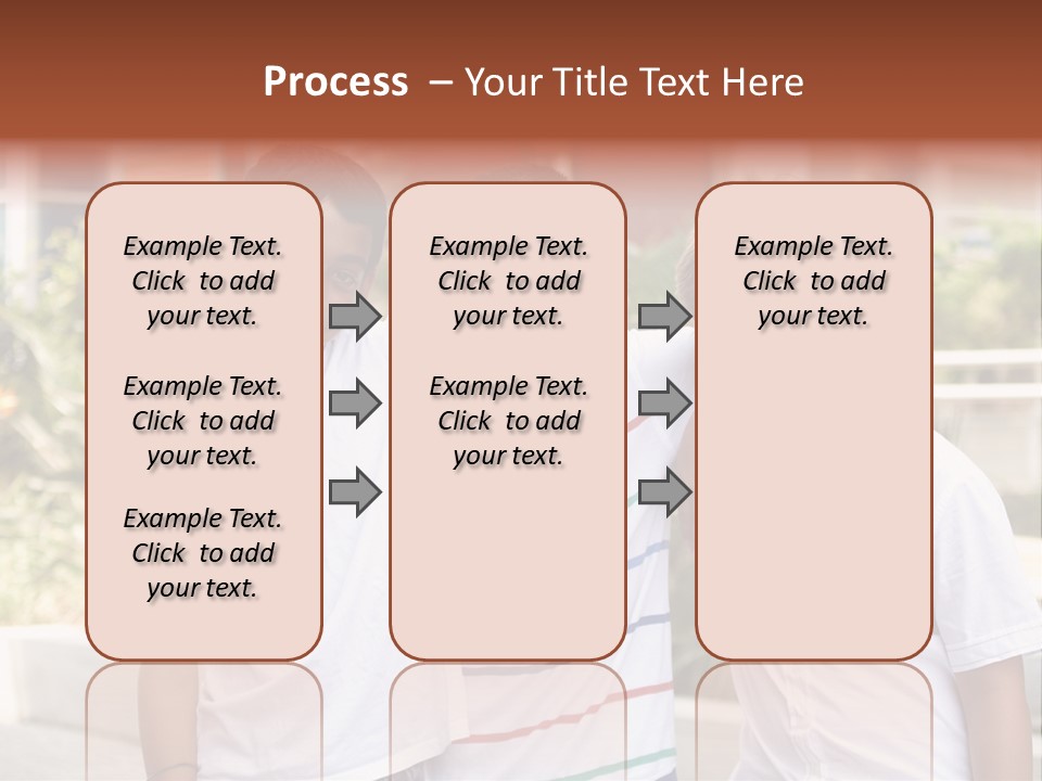 A Group Of Young Boys Standing Next To Each Other PowerPoint Template