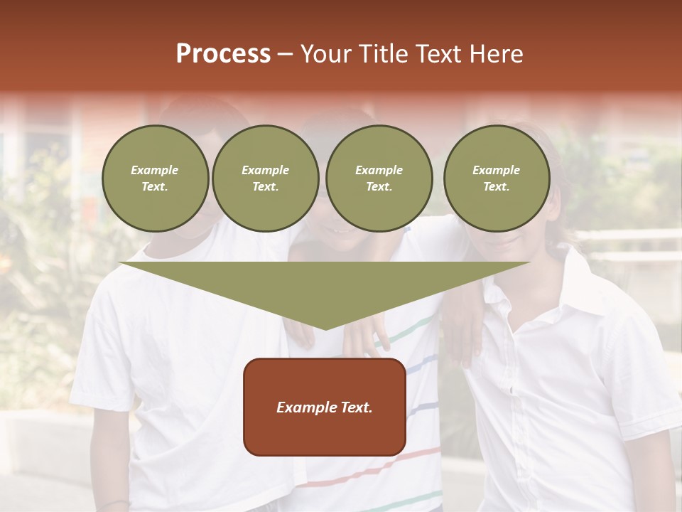 A Group Of Young Boys Standing Next To Each Other PowerPoint Template