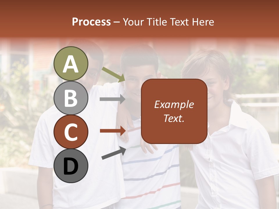 A Group Of Young Boys Standing Next To Each Other PowerPoint Template