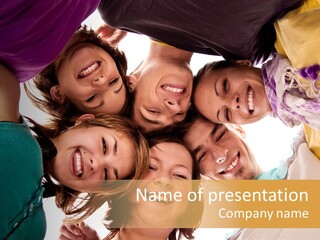 Friend Women Three PowerPoint Template