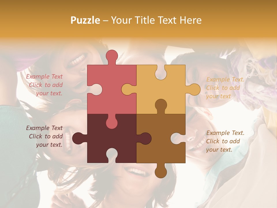 Friend Women Three PowerPoint Template