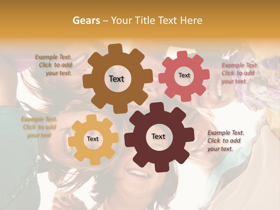 Friend Women Three PowerPoint Template