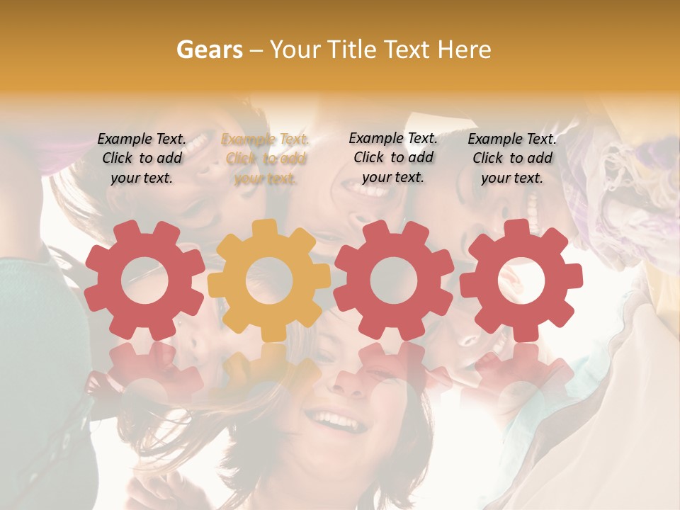 Friend Women Three PowerPoint Template