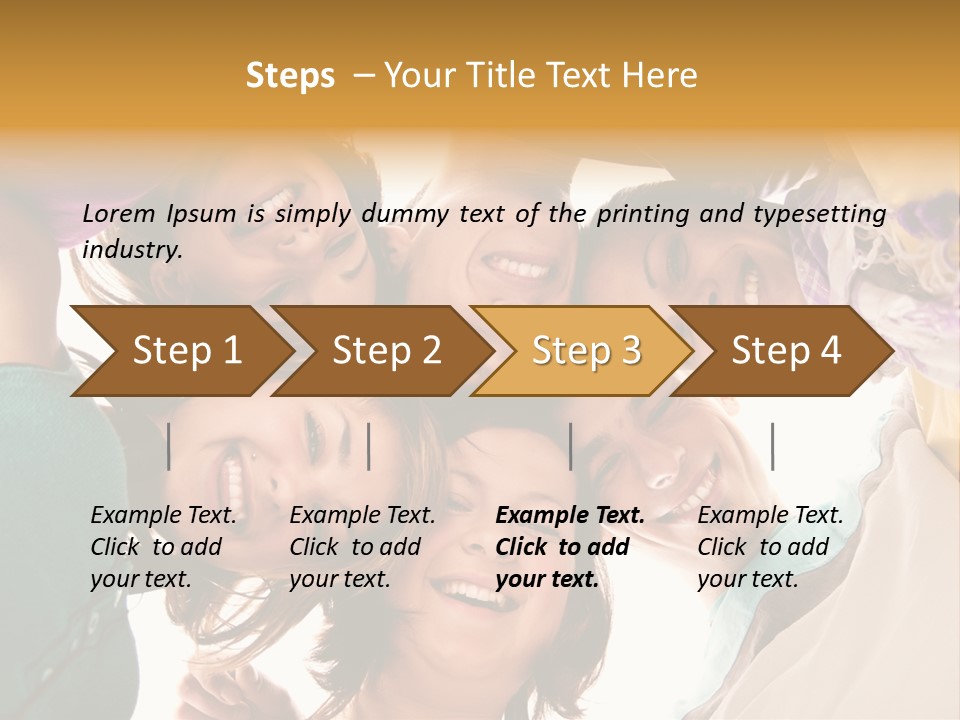 Friend Women Three PowerPoint Template