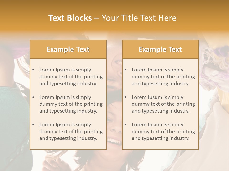 Friend Women Three PowerPoint Template