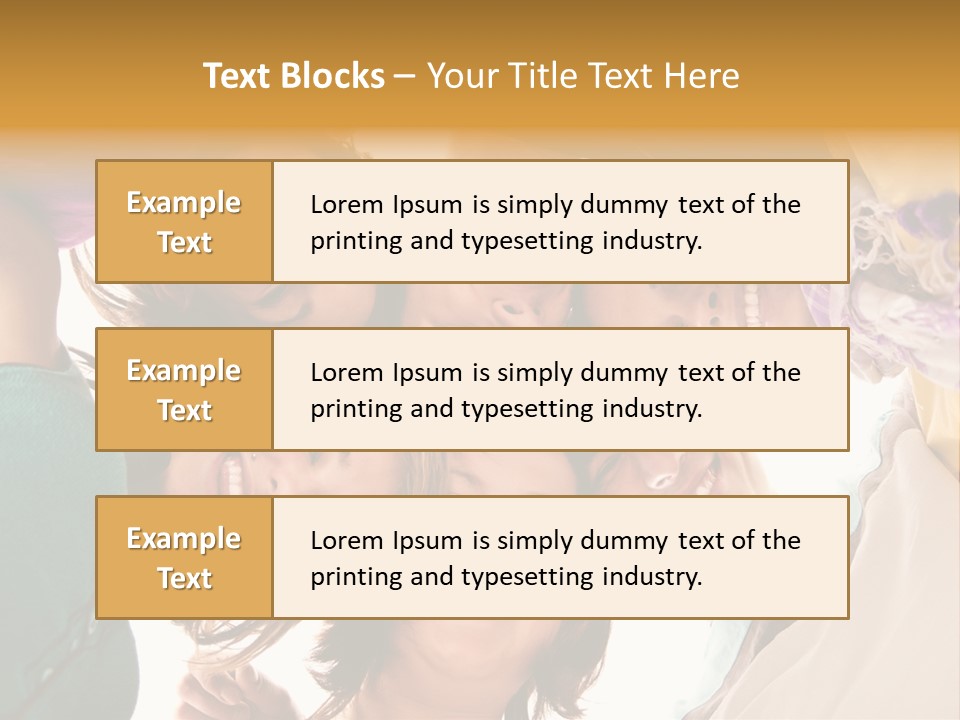 Friend Women Three PowerPoint Template