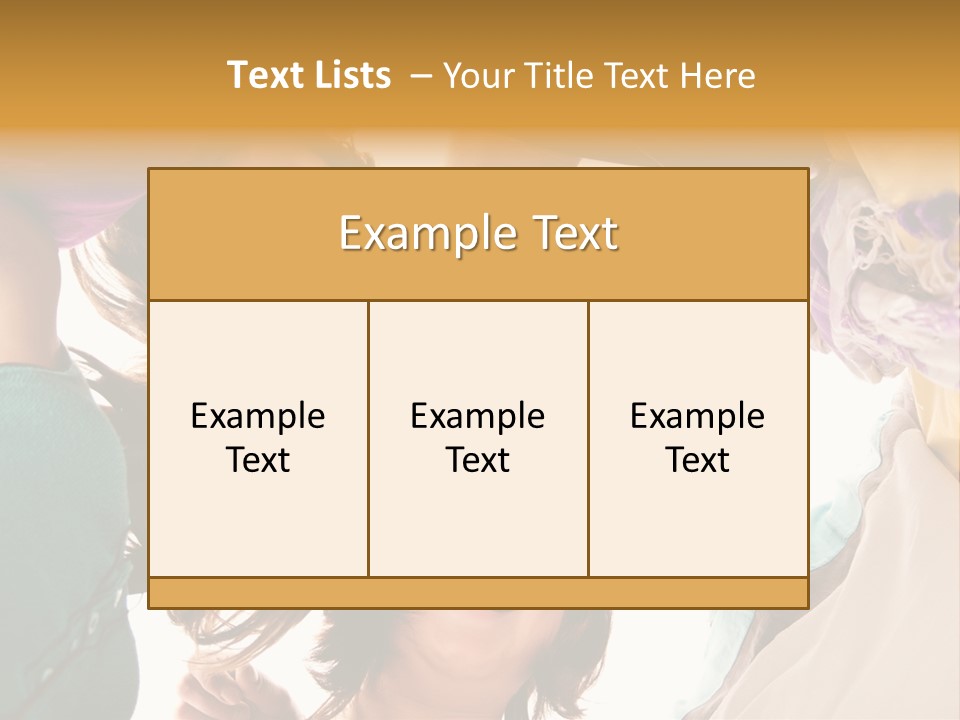 Friend Women Three PowerPoint Template