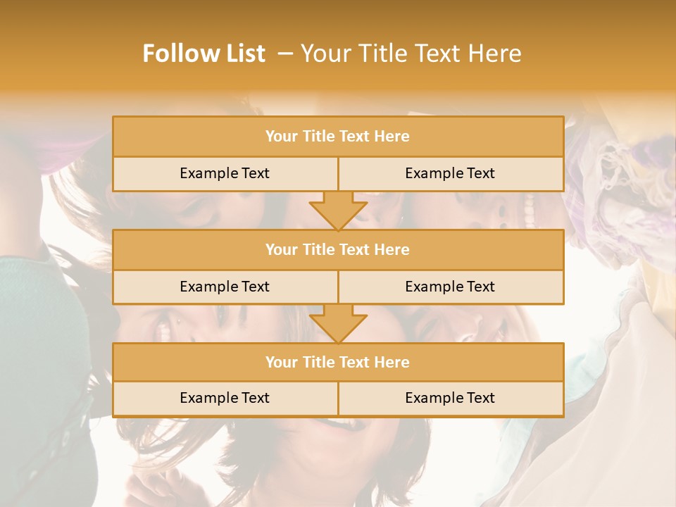 Friend Women Three PowerPoint Template