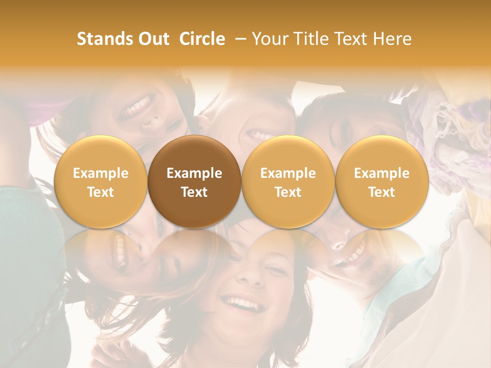 Friend Women Three PowerPoint Template