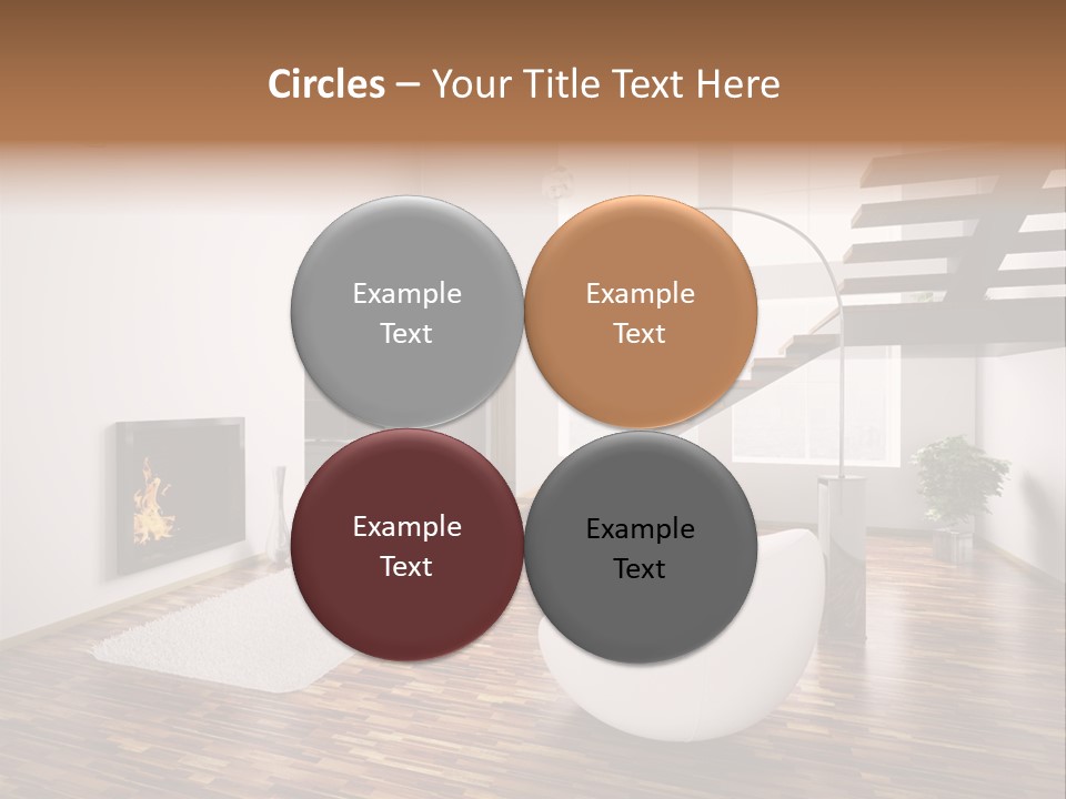 Window Stair Hall PowerPoint Template
