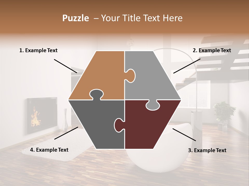 Window Stair Hall PowerPoint Template