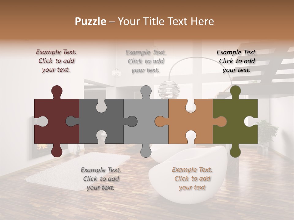 Window Stair Hall PowerPoint Template