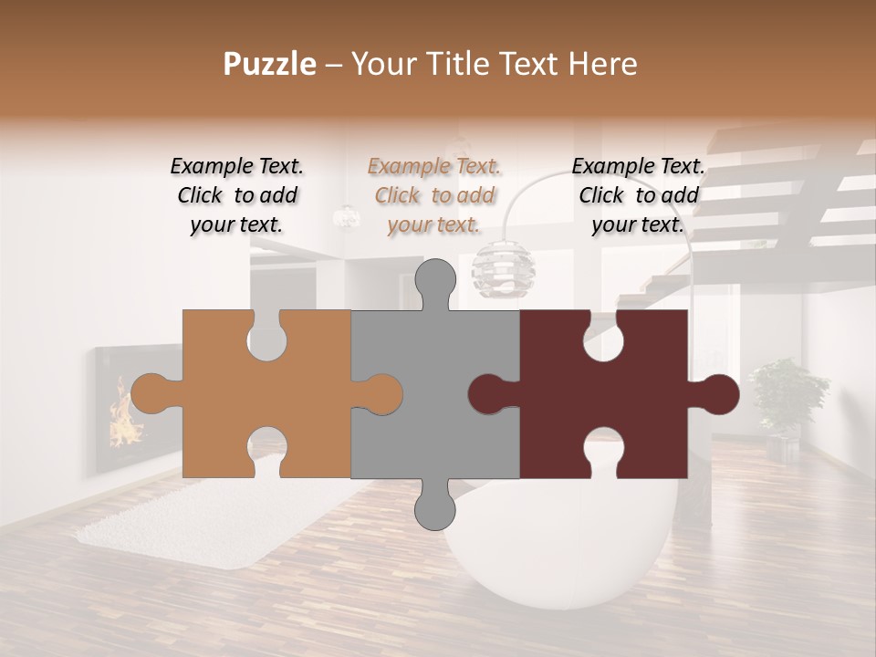 Window Stair Hall PowerPoint Template