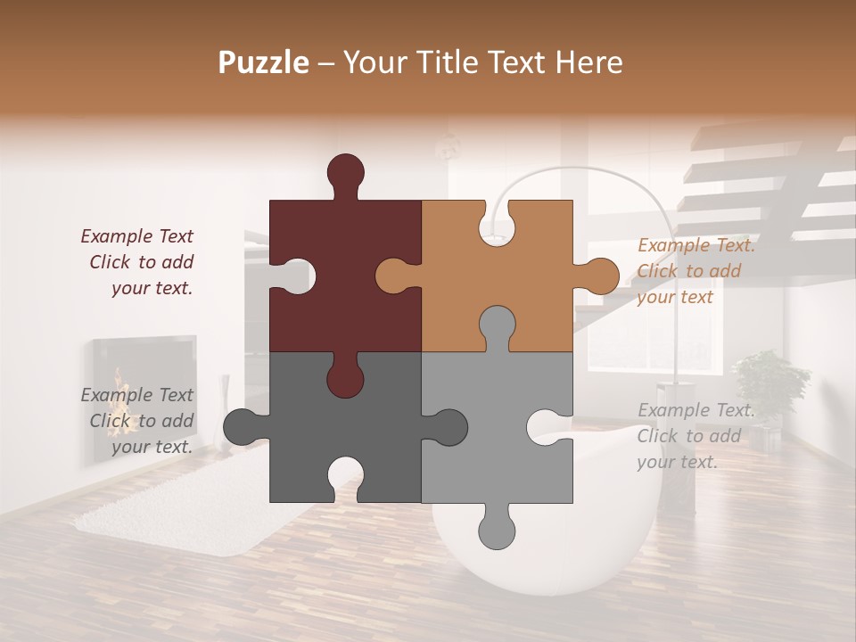 Window Stair Hall PowerPoint Template