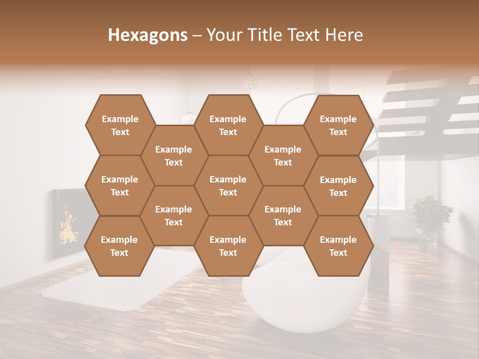Window Stair Hall PowerPoint Template
