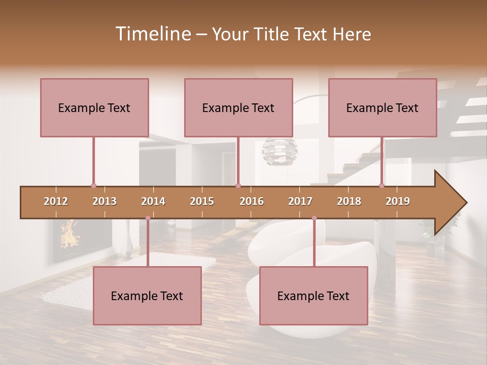 Window Stair Hall PowerPoint Template