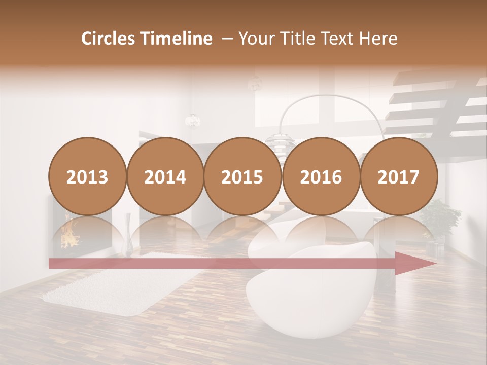 Window Stair Hall PowerPoint Template