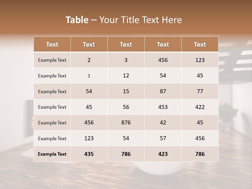 Window Stair Hall PowerPoint Template